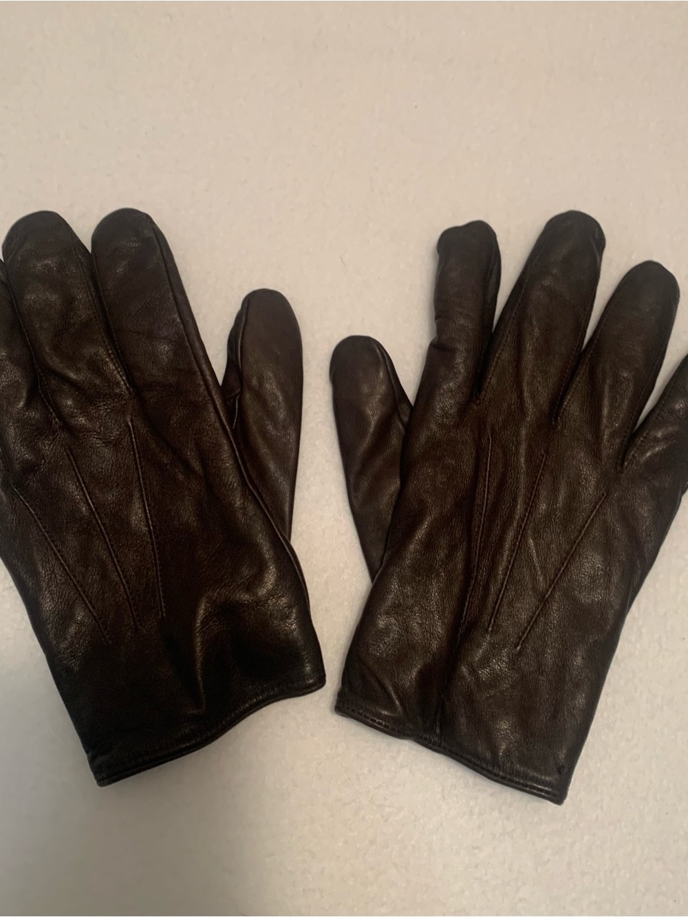 Fratelli Orsini Italian Leather Gloves Cashmere Lining Men’s 3XL Dark Brown